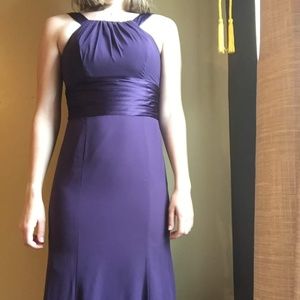 David's Bridal Purple Dress